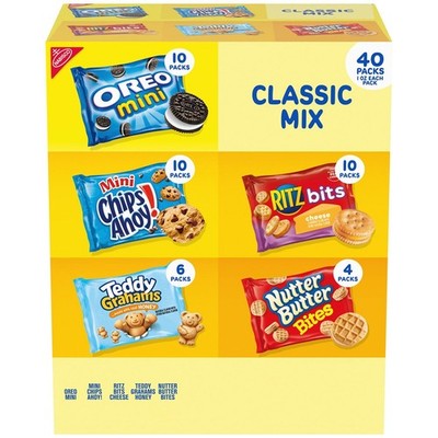 Nabisco Classic Mix Variety Pack 40 pk   Cookies & Crackers Snack Assortment