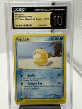 2004 Pokemon Psyduck Common EX Team Magma Vs Aqua 44/95 CGC 10 PRISTINE POP 3! on eBay