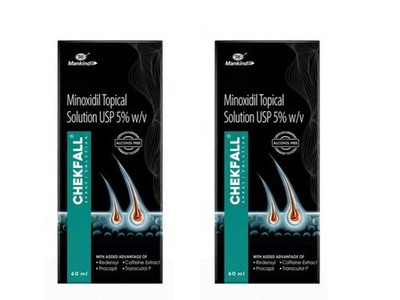 chekfall Pharma Hair growth treatment 60 Ml Pack of 2