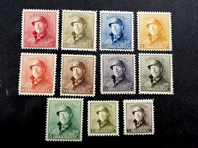 nystamps Belgium Stamp # 124//134 Mint OG H L10y324