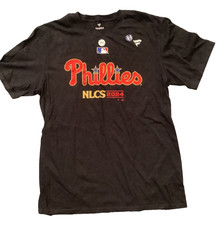 Fanatics Philadelphia Phillies NLCS 2024 Mens L Black T Shirt Short Sleeve MLB
