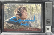 Elijah Wood Frodo Signed 2002 Topps Lord of the Rings #32 BAS Autograph Grade 10