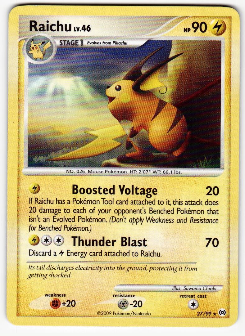Raichu 27/99 Arceus Pokemon NM