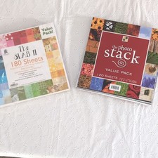 Two 12x12 paper packs. DCWV The Photo Stack and ProvoCraft The Slab ll.