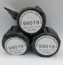 3 Rolls of 99019 Compatible Labels for DYMO  LabelWriter  Printers Turbo 450 Duo