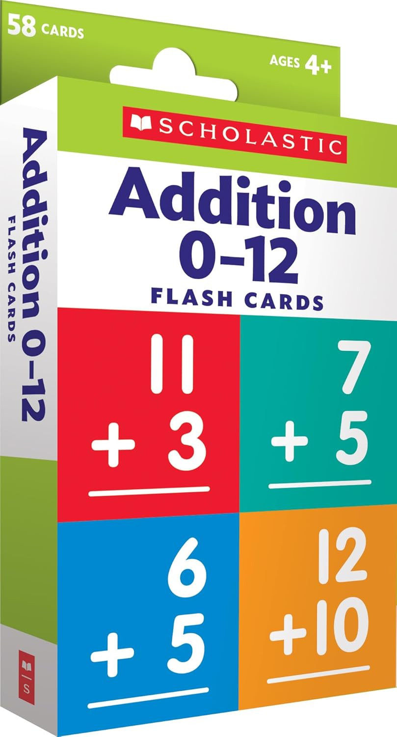 Flash Cards: Addition 0 - 12 Mathematics Essential Skills Ki