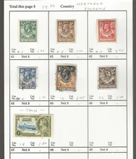 NORTHERN RHODESIA Classics...Sc #1/26...M & U...1925/38...7 Diff...SCV $14.30
