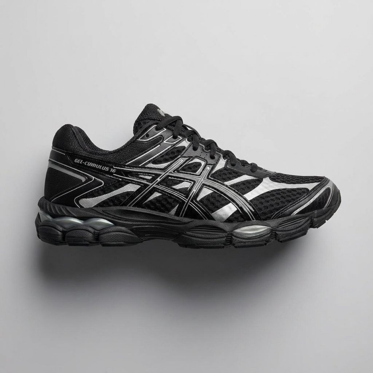 ASICS Gel-Cumulus 16 Black Pure Silver 1203A733-002 Mens New | eBay