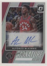 2017 Panini Donruss Optic Signature Series Holo Prizm Alfonzo McKinnie Auto 1a07