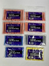 Soft n' Style E-Z Flow Cold Wave Rods Assorted Sizes Perm 8 Packs 96 Rods NEW