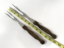 Vintage Set 2 Cutco 26 & 27 Chef's Carving / Serving Meat Fork Made In USA