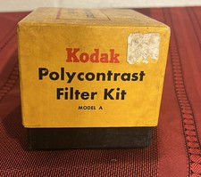 Vtg. Kodak Polycontrast Filter Kit Model A For B W Darkroom New In Box COMPLETE