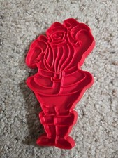 Święty Mikołaj Vintage Tubberware Red Cookie Cutter
