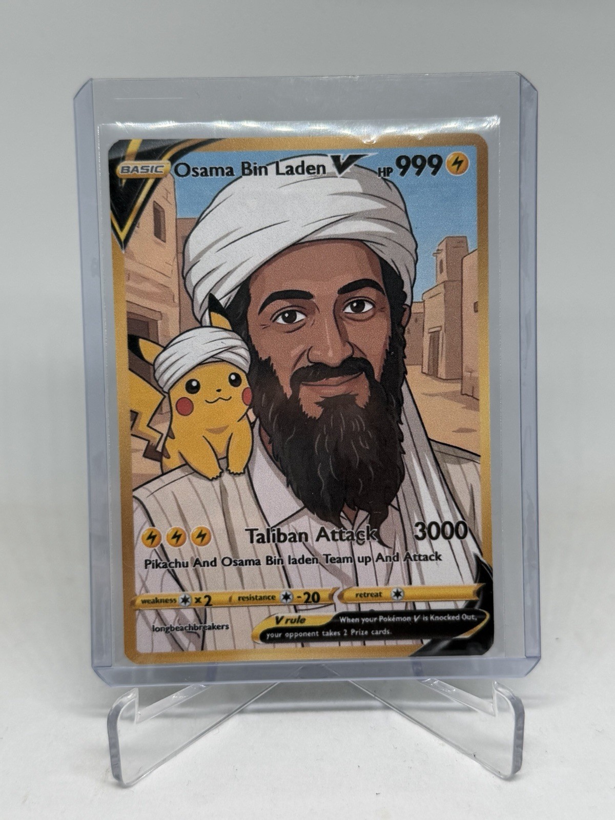 Osama Bin laden Pokémon card 