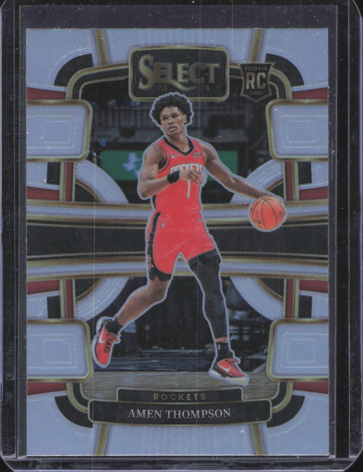 2023-24 Panini Select #96 Amen Thompson Silver Prizms