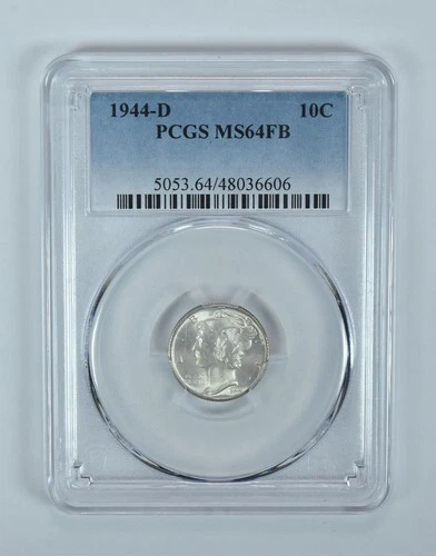 1944-D Mercury Dime MS64 FB PCGS Blue Label