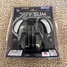 ISOtunes Sport DEFY Slim Earmuffs Bluetooth Hearing Protection for Shooting NIB