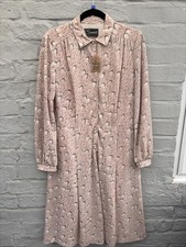 Smodell Vintage Beżowa sukienka Rozmiar 14 Impreza 1950s