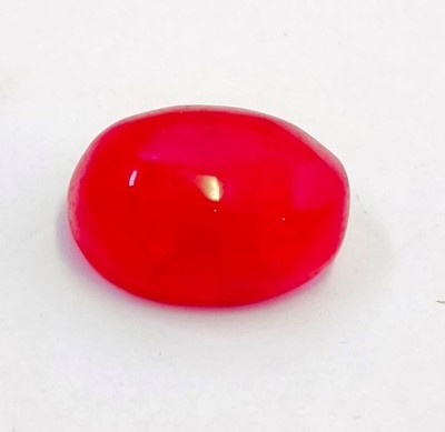 Natural Pink Crystal Ruby Oval Cabochon Loose Gemstone R14