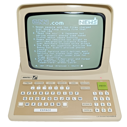 Minitel La Radiotechnique 9NFZ300/2 Series Terminal (1986) - überholt Videotex BBS - Bild 8 von 24