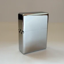 Zorro 912s Silver Chrome Brass Lighter - 210g Case & Heavy Duty Hinge