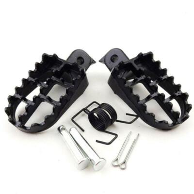 Wide Motorcycle Foot Pegs Footrest 8mm Bolt for Honda CR CRF XR Kawasaki KLX110 Wide Motorcycle Foot Pegs Footrest 8mm Bolt for Honda CR CRF XR Kawasaki KLX110