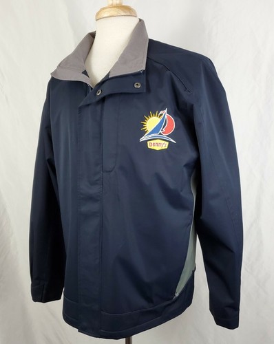 Cutter & Buck Denny's Restaurant Jacke WeatherTec Large blau bestickt, Neu mit Etikett - Bild 4 von 11