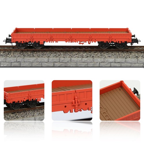 Evemodel Trains C8764 HO Scale 1:87 40' Low-side Car Model Wagon Painted - Picture 4 of 13