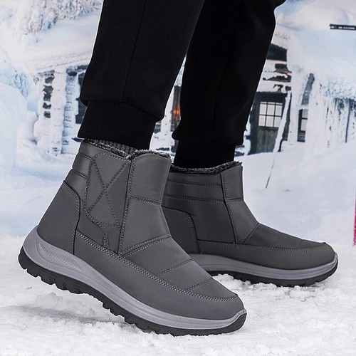 Herren Winter Schnee Stiefel Dick Warm Wasserdicht Rutschfest Outdoor Baumwolle Schuhe - Bild 20 von 27