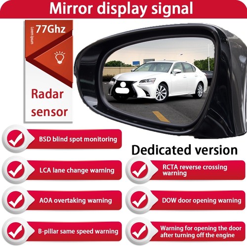 Rear Cross Traffic Alert RCTA Blind Spot Monitor BSM for Lexus GS 300 350 200t - Picture 12 of 24