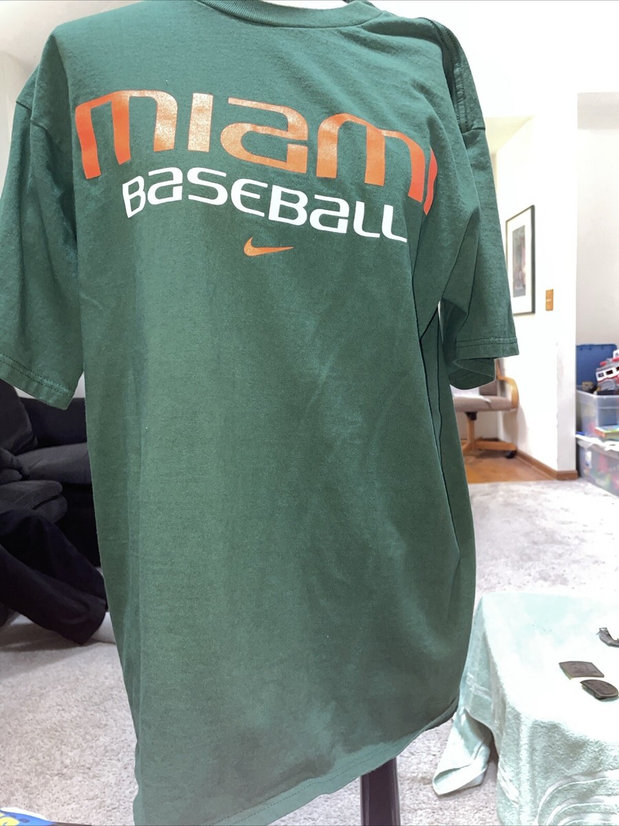 Nike Miami Marlins Green Baseball Short Sleeve T Shirt Size Medium