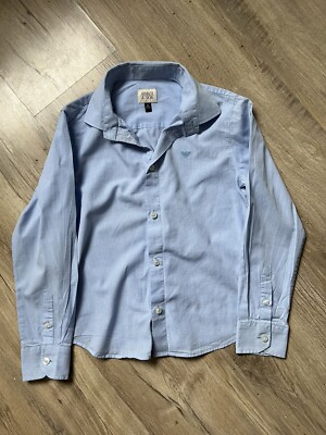 ARMANI Junior Jungen Hemd blau Gr. 8 (128)