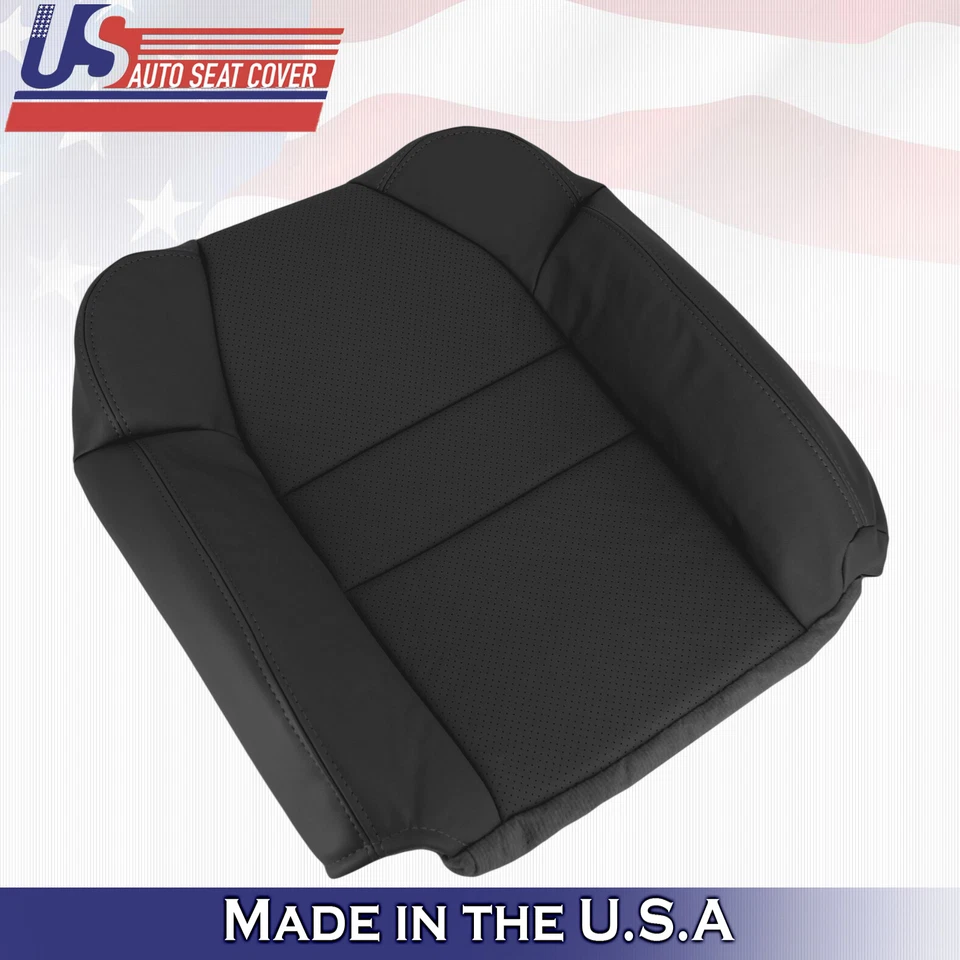 Capas de assento de couro sintético pretas 2002 para passageiros Acura MDX parte superior inferior superior - Imagem 2 de 4