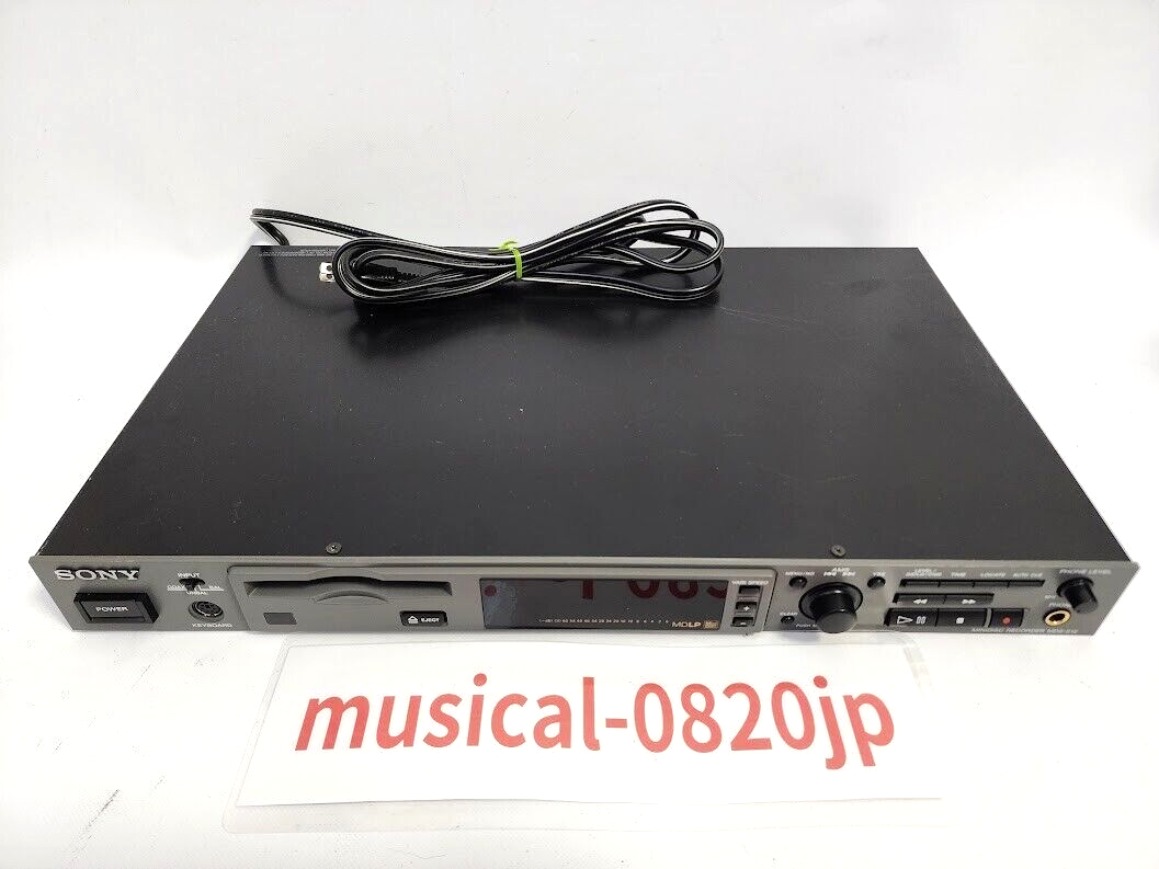 SONY MDプレイヤー　MDS-E12 No2 SONY MDS-E12 Professional MD LP Recorder Player Tested