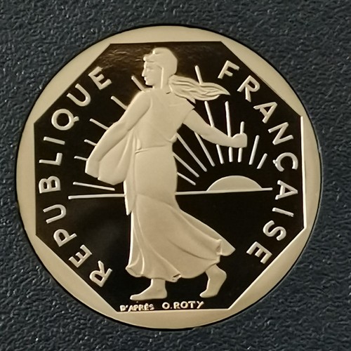 2 FRANCS SEMEUSE 1995 BE BELLE EPREUVE 4796 Ex. FRANCE / UNC ISSUE DU COFFRET - Picture 2 of 2