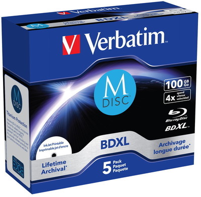 10 Verbatim Rohlinge M-Disc Blu-ray BD-R XL full printable 100GB 4x Jewelcase