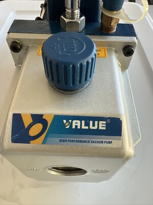 VALUE 1 Stage Vacuum Pump VE 115 V 220/50Hz 1/4 HP 1.5CFM 310ml Oil Capacity 