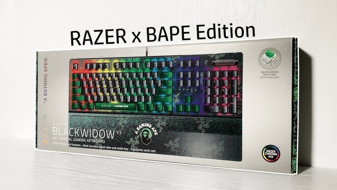 RAZER X A BATHING APE NEON CAMO BLACKWIDOW V3 Bape | eBay