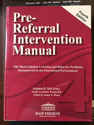 Pre Referral Intervention Manual Fourth Edition