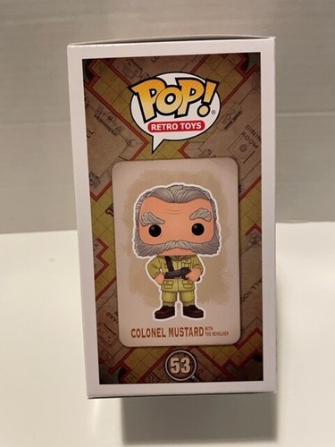 Funko Pop: Clue: Col. Mustard con revólver TargetCon Exc #53 - Nuevo en caja - Imagen 3 de 6