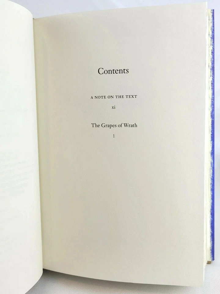 THE GRAPES OF WRATH John Steinbeck 75th Anniversary Hardcover Edition *New* Foto 3 de 4