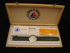 Wristwatch Bord a' Bord Uni-Sex Bronze Genuine Leather NOS 1980s France