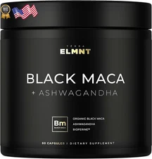 40,000Mg 40X Strength Organic Black Maca Root Ashwagandha 1 Highest Potency