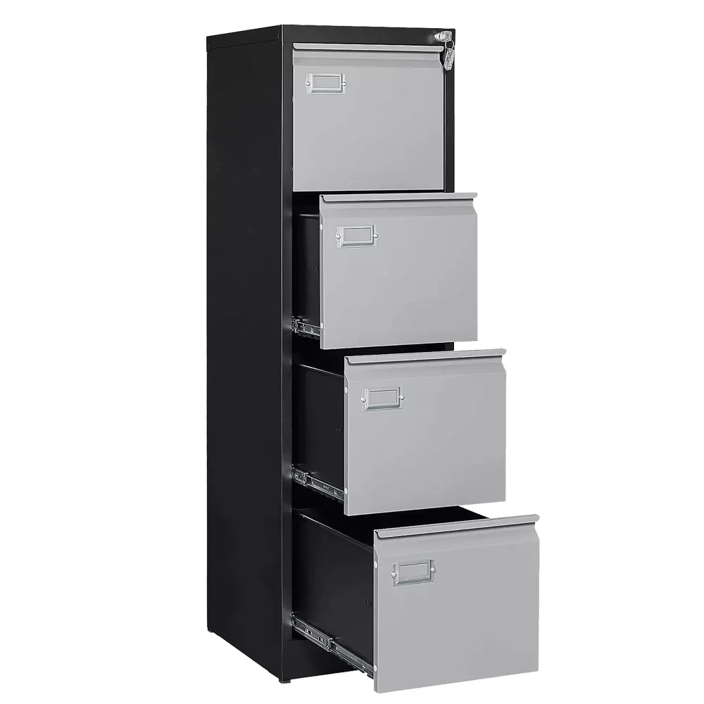 4 Drawers File Cabinet with Lock, Filing Cabinets for Home Office, Metal  Locking Office File Storage Cabinets with Drawers, Vertical Small Filing Cabinet  Organizer for Legal/A4 