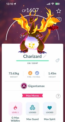 Charizard Gigantamax Dynamax Pokemon Trade GO Pokmon Not Shiny PVP  Charmander | eBay