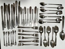 Rogers Co Triumph Silver Plate Flatware Silverware 39 Pieces Forks Spoons Vintag