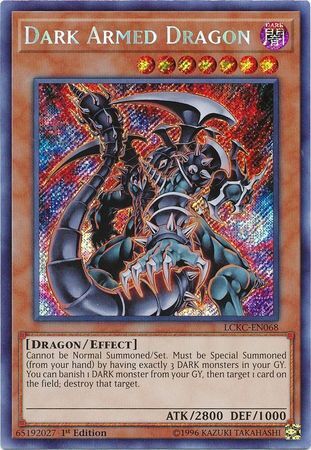 遊戯王 Dark Armed Dragon 英語版 Dark Armed Dragon LCKC-EN068 Secret YUGIOH Legendary Collection