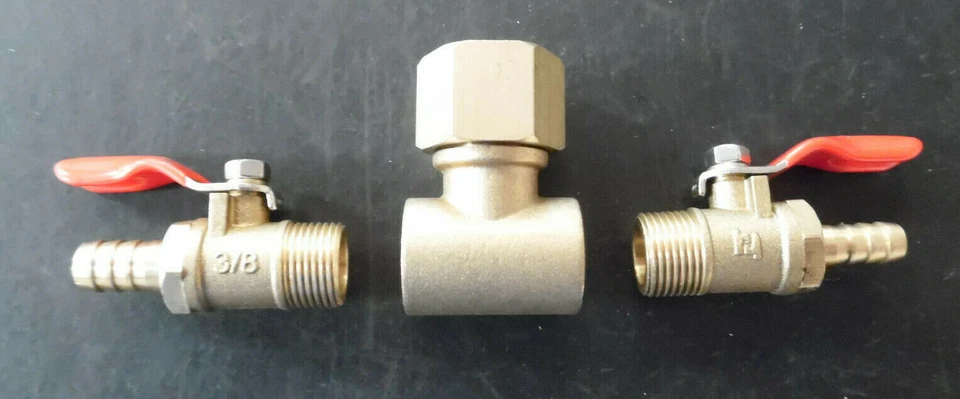 ATV / Quad Sprayer Spares : 60Lt & 100 Ltr Brass 'T' Piece To Connect Boom Pipe
