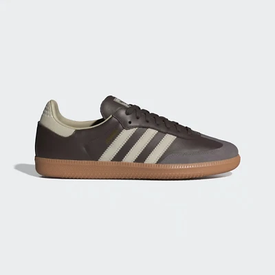 Adidas Originals Samba OG En Cuir Marron Et Gris Toutes Tailles Stock Limité - Photo 1/4
