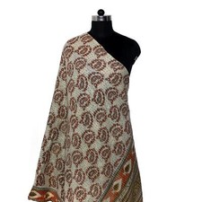 Indian Cotton Kantha Fashion Scarf Reversible Bohemian Handmade Gypsy Band Big